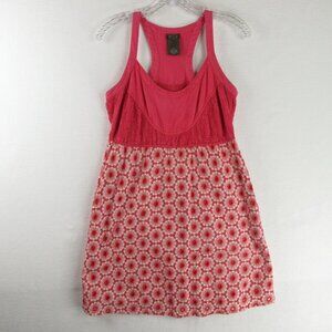 Fei Quince Dress Size 6 Coral Floral Eyelet Lace
